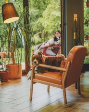 Armchair SELDE Leather Golden Brown_1179195