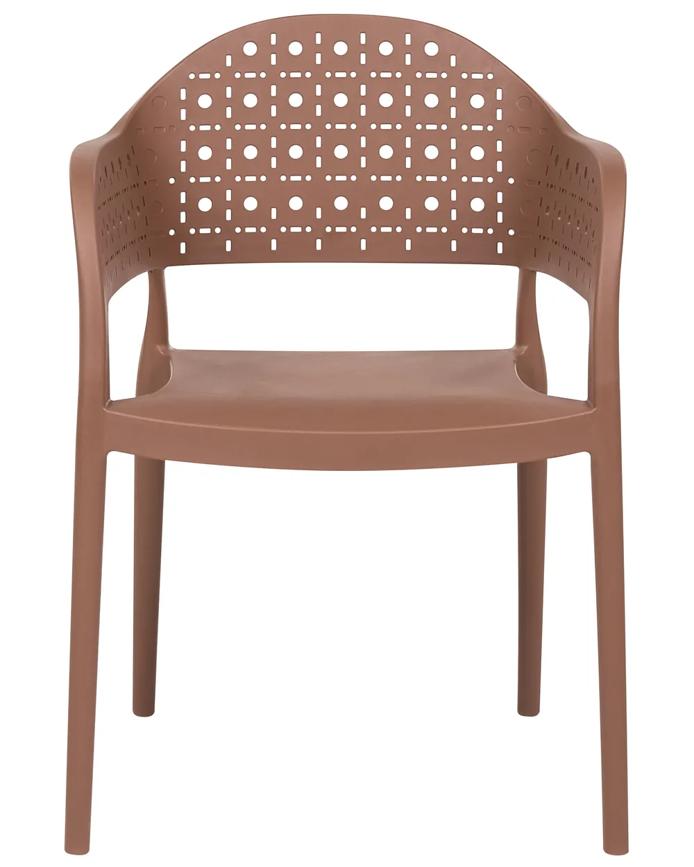 Set of 4 Chairs NARINO Brown_1069723