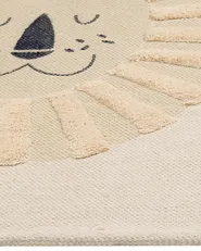 Kids Rug BALARI Beige 80 x 150 cm Cotton_866569