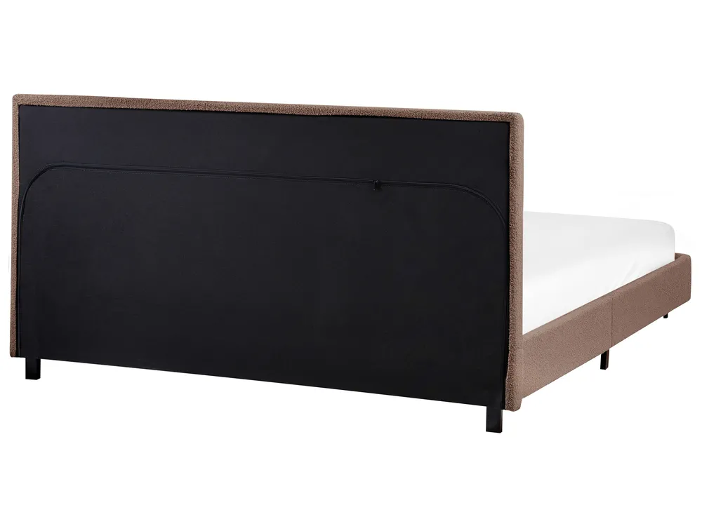 Waterbed Boucle ALBI 180 x 200 cm (EU Super King) Brown_981672
