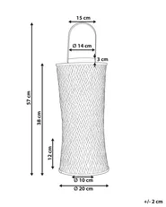 Lykta MACTAN 38 cm Bambu Svart_873530