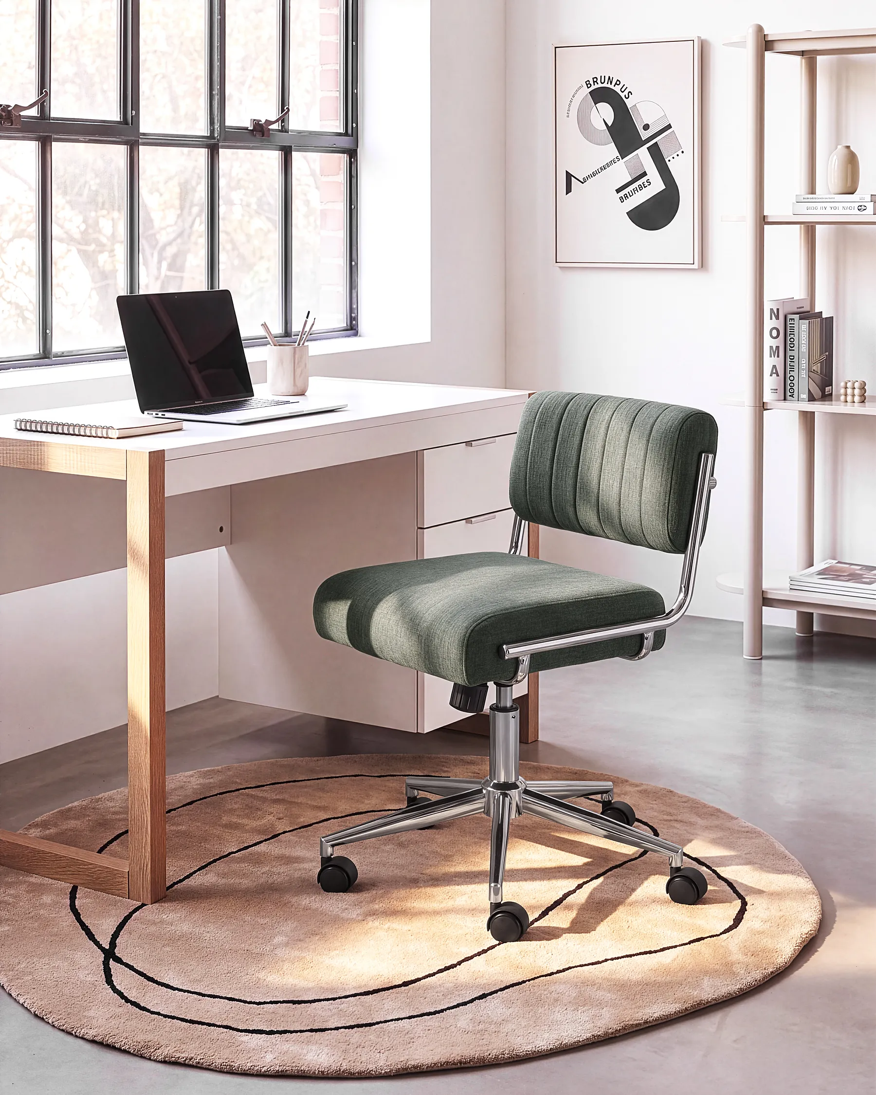 Desk Chair ARLOFT Olive Green_1159569