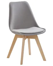 Set of 2 Dining Chairs DAKOTA II Velvet Grey_868052