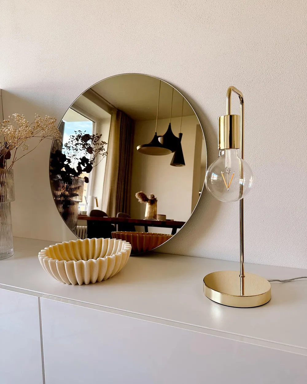 Desk Lamp SAVENA Metal Gold_879540