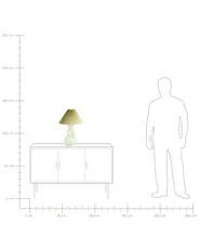 Table Lamp SENGWA Glass Green_1027456