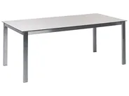 Garden Dining Table COSOLETO 180 cm 90 cm Glass White_884850
