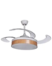 Takfläkt med lampa FREMONT med fjärrkontroll LED Vit_862432