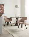Sett med 2 spisestoler MORI Kordfløyel Beige