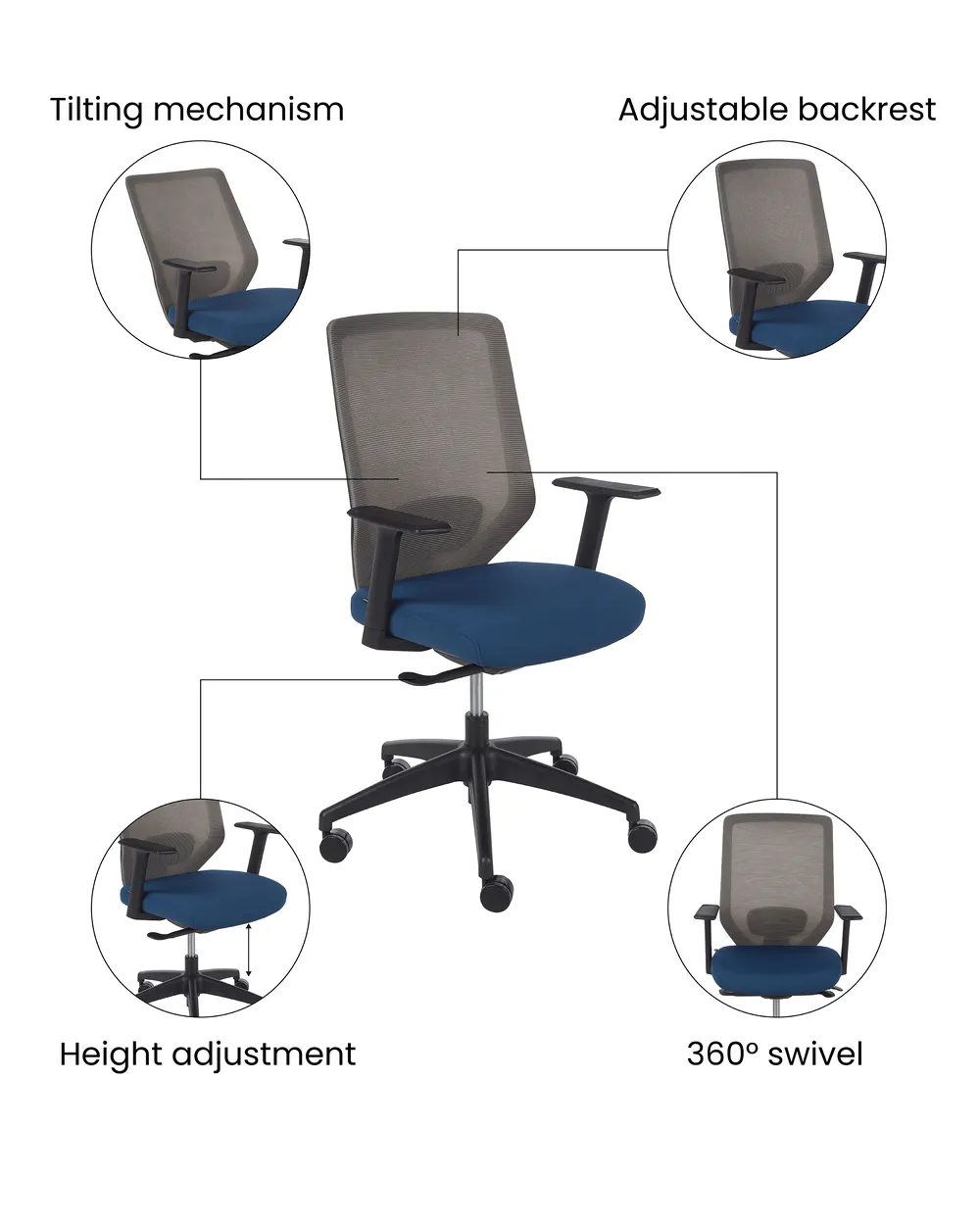 Office Chair VIRTUOSO Blue_1073400