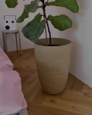 Plant Pot CAMIA 35 cm Beige_982111