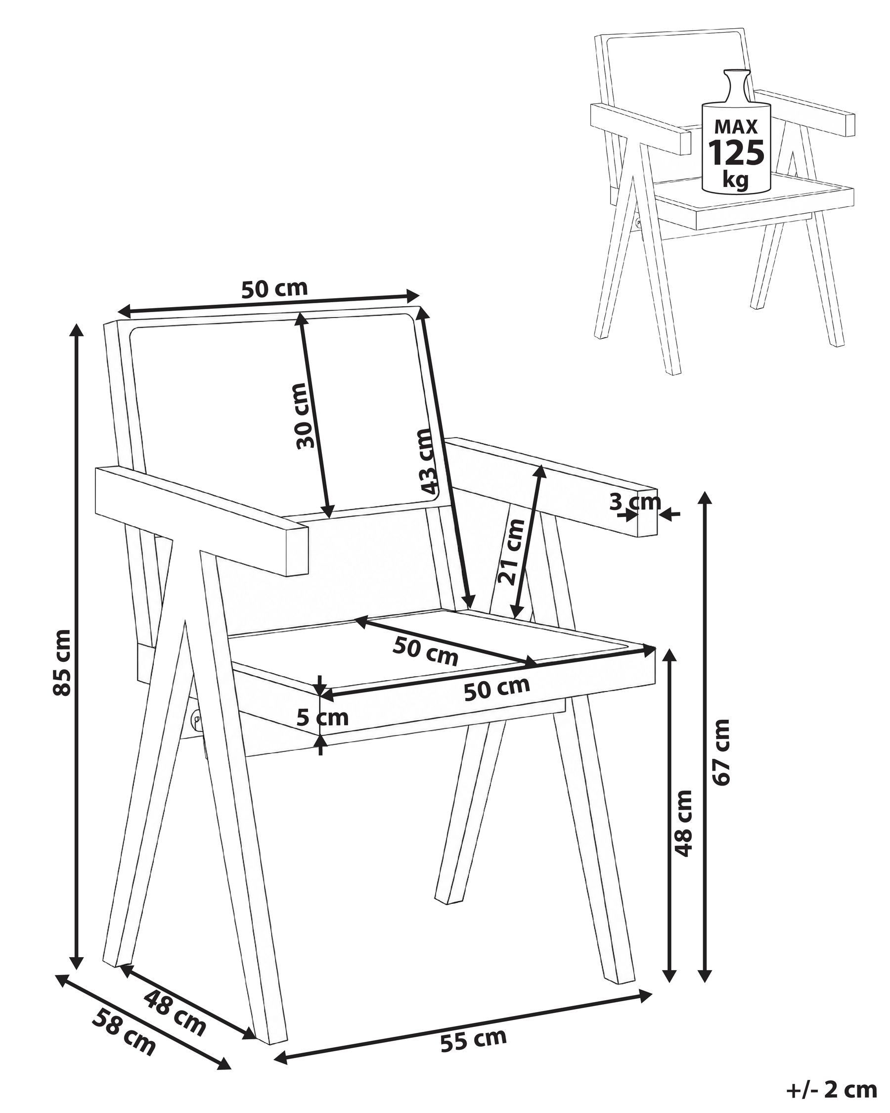 Dining Chair WESTBROOK Wood Black_1074885