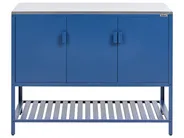 Outdoor Kitchen Cabinet MAENZA Blue Metal_1044836