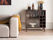 Wine Cabinet TULLAMORE Dark Brown_948120