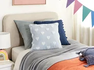 Throw Cushion GAZANIA Cotton 45 x 45 cm Light Grey_1079592