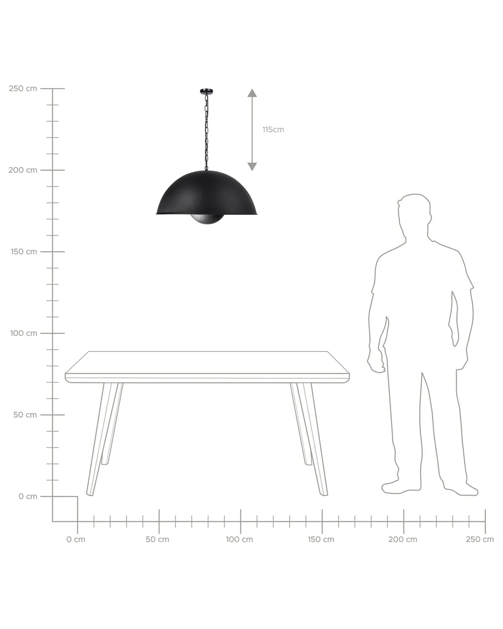 Pendant Lamp THAMES Metal Black_709383