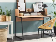 Home Office Desk GORUS 120 cm 59 cm Light Brown_824529