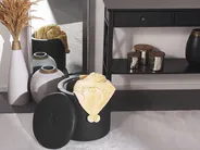 Storage Pouffe MARYLAND Faux Leather Black_765354