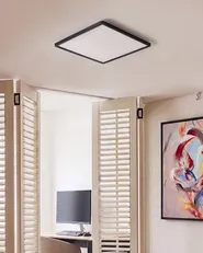 LED Ceiling Lamp TIVORA with Remote with Dimmer Black_1131287
