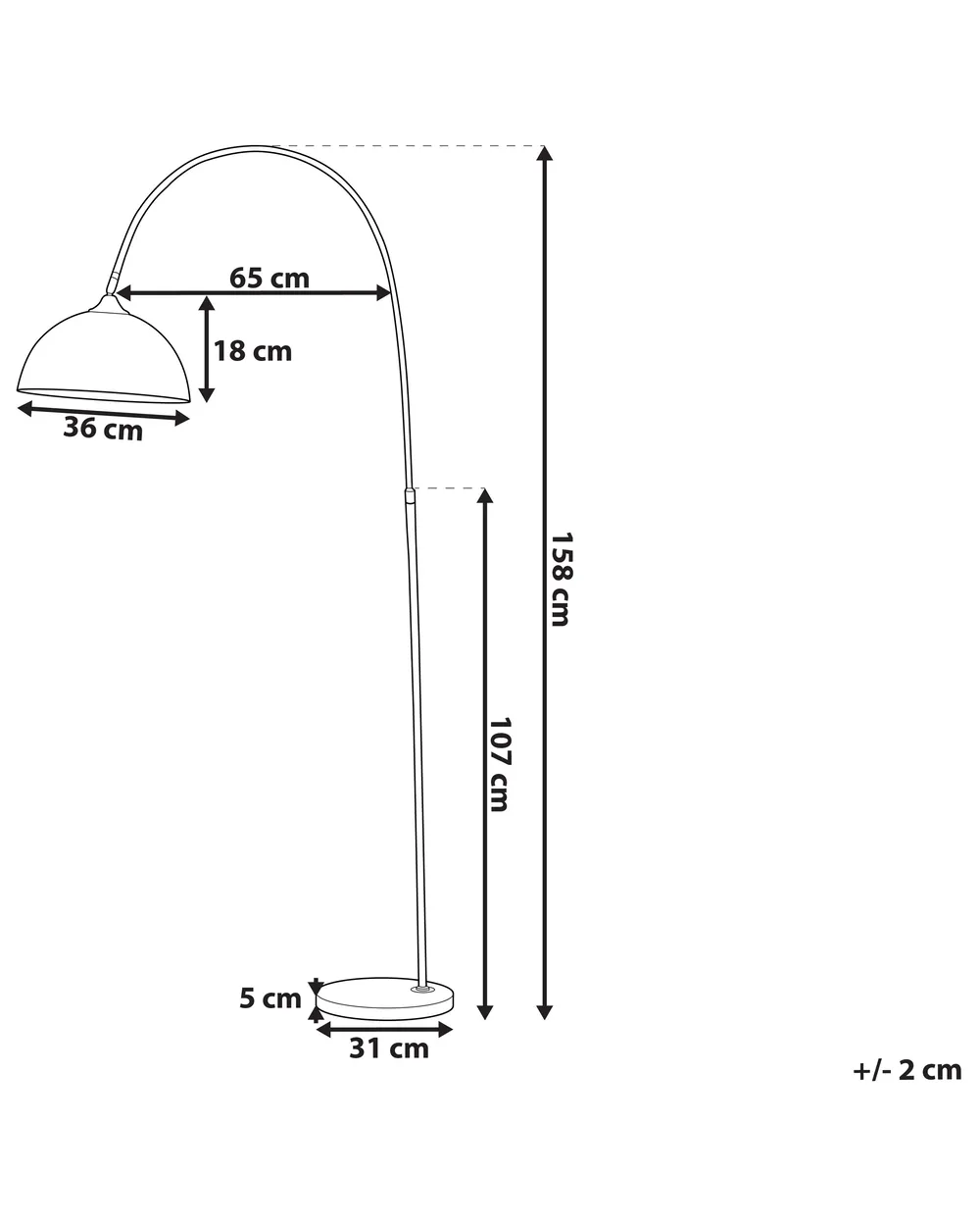 Floor Lamp CANDELLA Metal Copper_727494