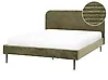 Bed Corduroy FLAYAT 160 x 200 cm (EU King Size) Green