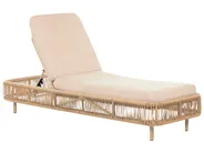 Solseng med pute OSINI PE-rotting Beige_863885
