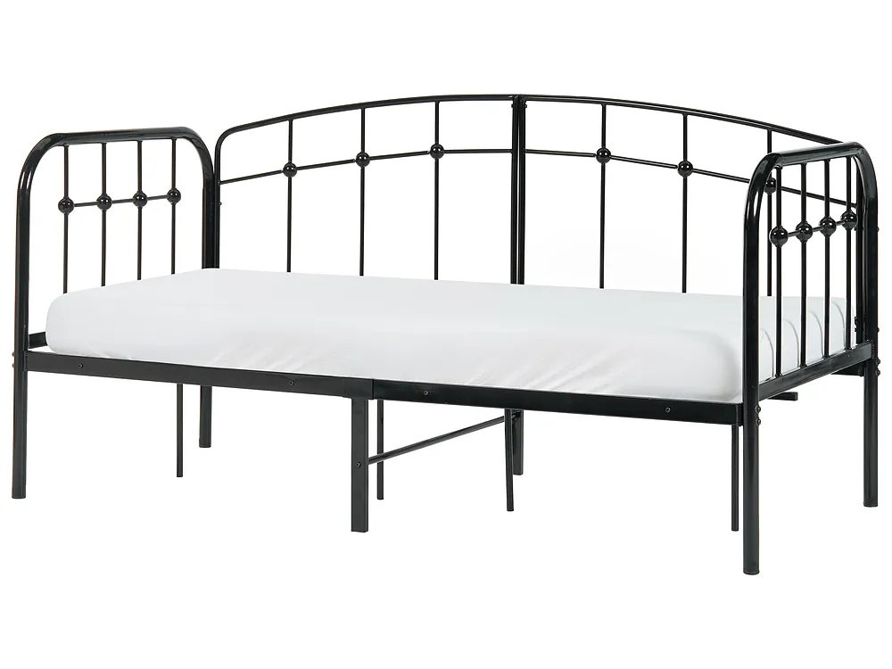 Sohvasänky Metalli ARRIEN 90 x 200 cm Musta