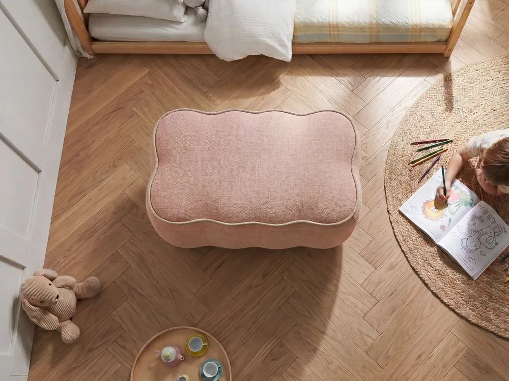 Upholstered Bench JUNO Fabric Pink_1082280