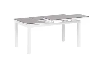 Garden Corner Sofa with Table 5 Seater MESSINA Metal Sand Beige Left Hand_932079
