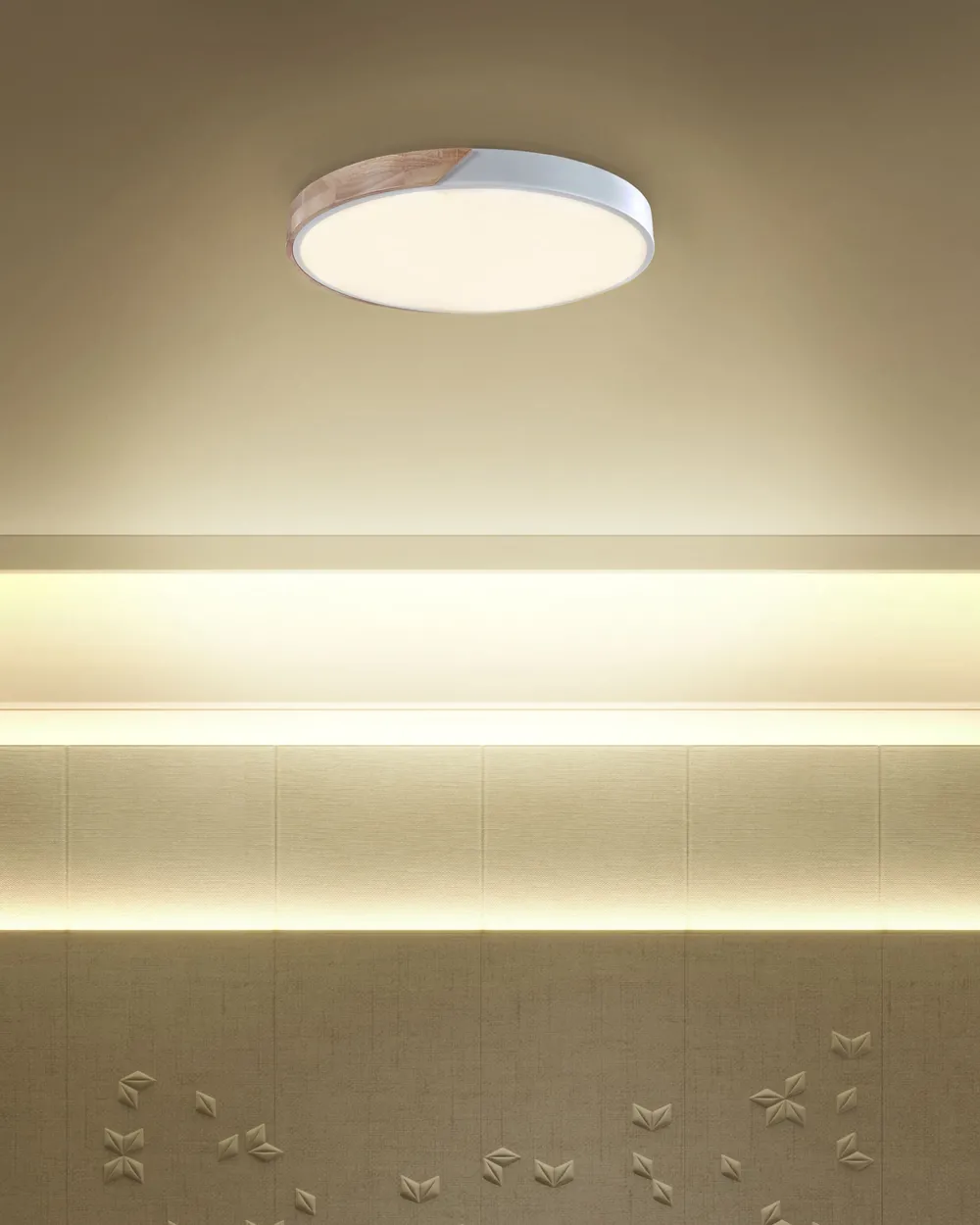 LED Ceiling Lamp PATTANI Metal White