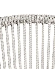 Sett med 2 hagestoler med puter PARANEA Metall Off white_1179682