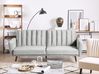 Sofa Bed 3 Seater VIMMERBY Velvet Light Grey