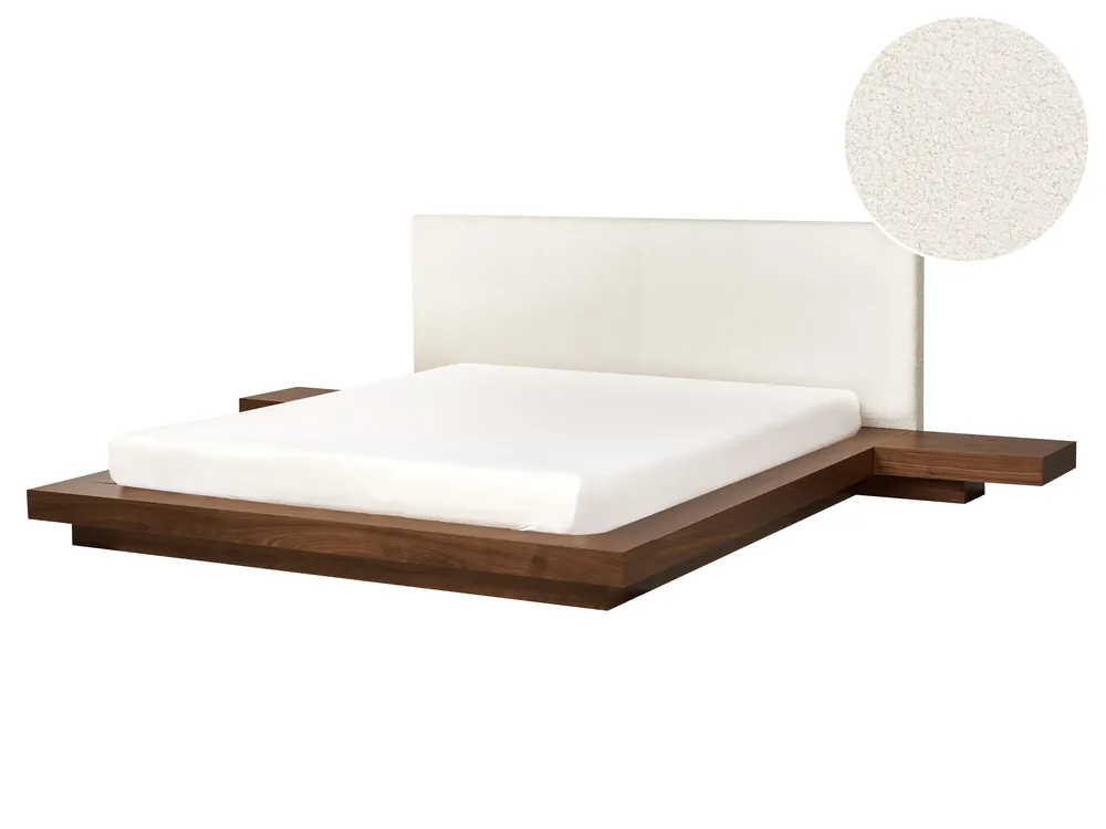 Waterbed Boucle ZEN 160 x 200 cm (EU King Size) Brown Ash Wood