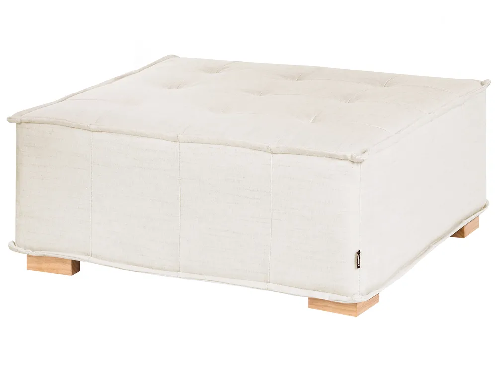 Modular U-Shape Sofa 8 Seater TIBRO Fabric Off-White_1058254