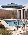 Aurinkovarjo 195 cm FLAMENCO Tummanharmaa