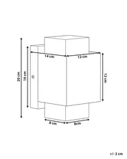LED-ulkoseinävalaisin TIMOK Musta_1095521