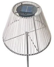 Solcellsdriven LED-golvlampa för utomhusbruk LUETE Grå_1042527