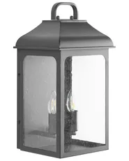 Set med 2 vägglampor för utomhusbruk VIDBOL Svart_1099945