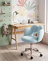 Desk Chair WHIZZY Boucle Light Blue