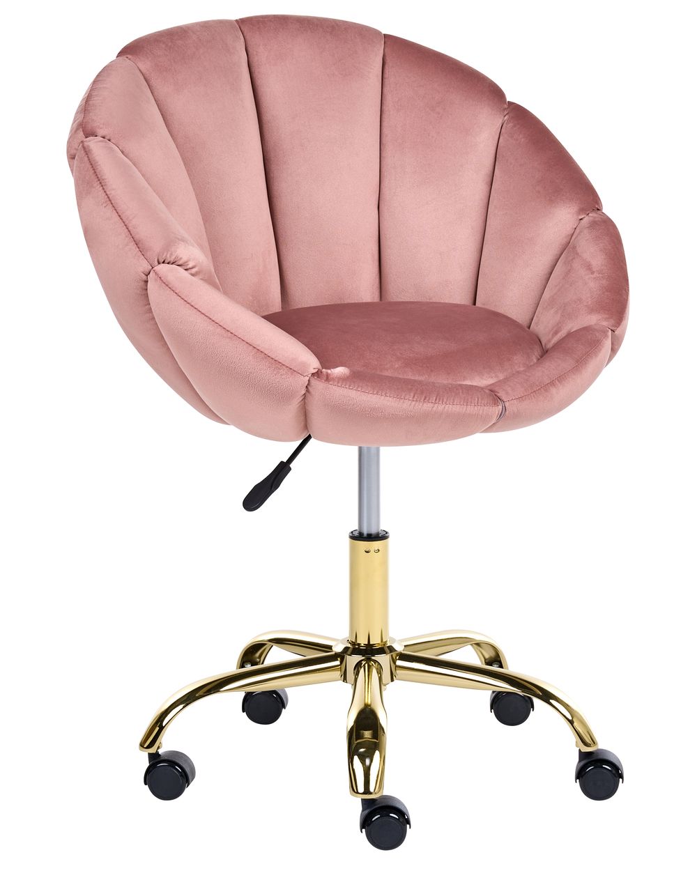 Kontorstol ANNABELLE Fløyel Rosa