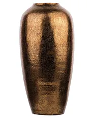 Dekorationsvas LORCA 48 cm Keramik Guldbrun_722699