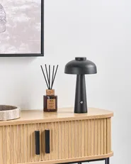 Wireless LED Table Lamp AGUSAN with Dimmer Metal Black_955303