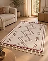 Matto KENITRA Luonnonvalkoinen 160 x 230 cm Puuvilla