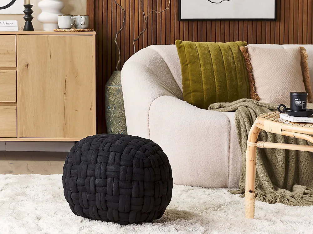 Sittpuff HOPA Sammet Svart_1183373