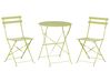 Bistro Set Folding FIORI Metal Lime Green