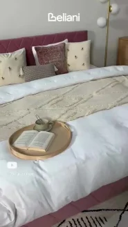 Set of 2 Decorative Cushions TALINUM 45 x 45 cm Velvet Beige Animal Pattern_895853