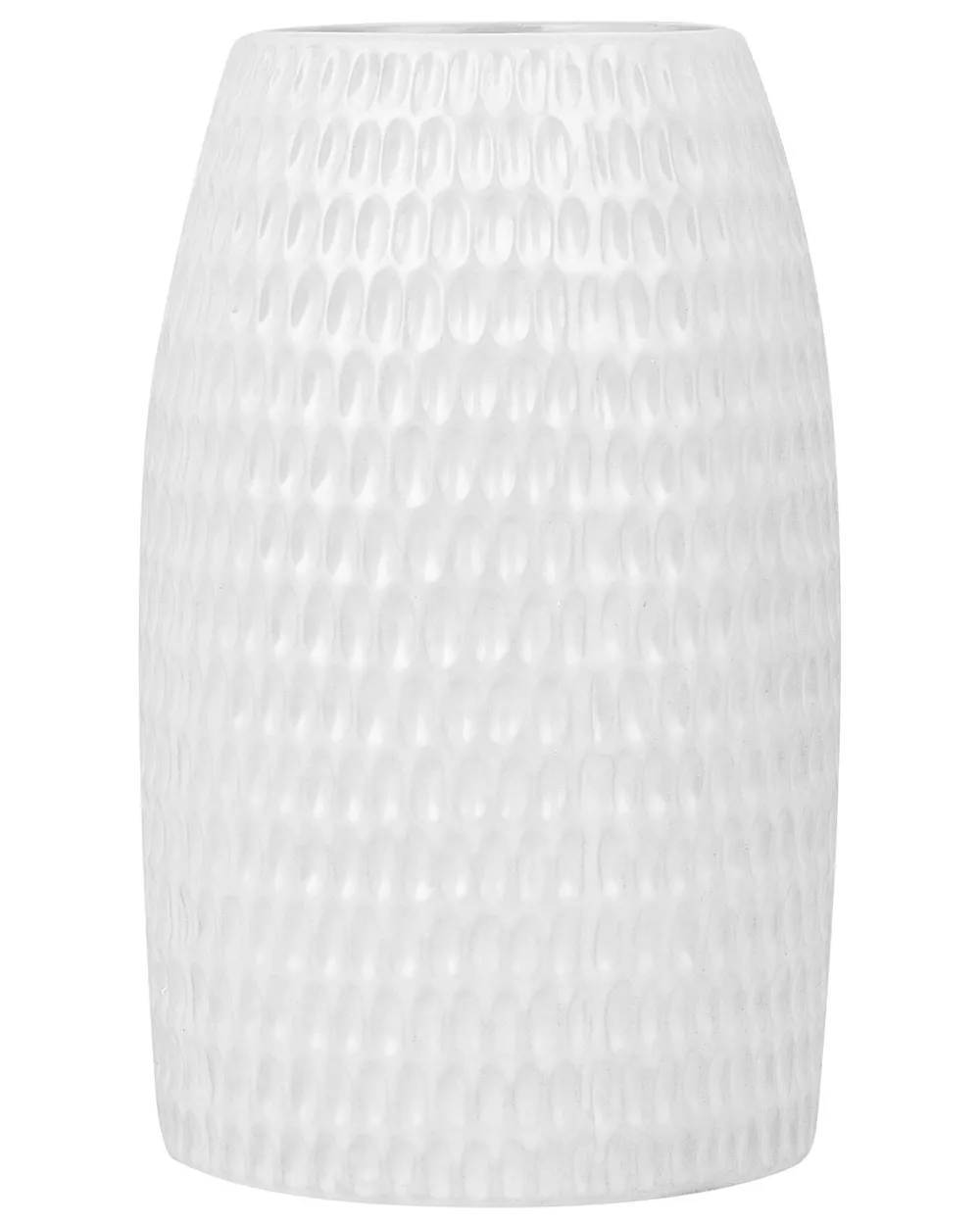 Decorative Vase LINZI 25 cm Stoneware White