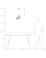 Pendant Lamp MASCOTA Linen Light Grey_967243
