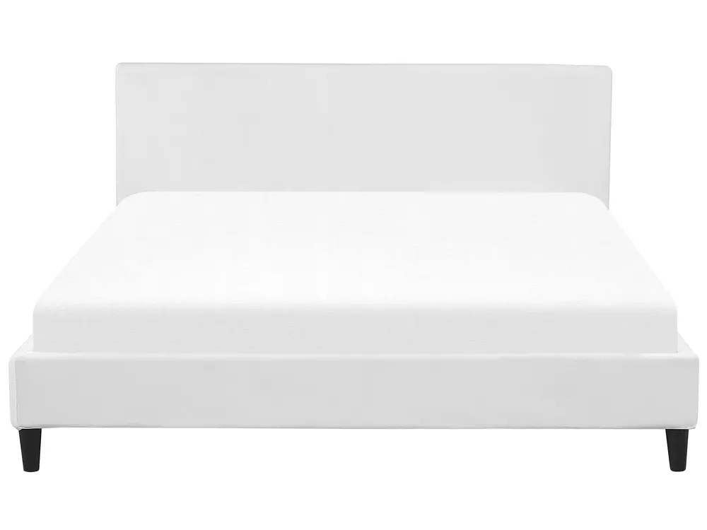 Bed Frame Cover Velvet FITOU 180 x 200 cm White_777133