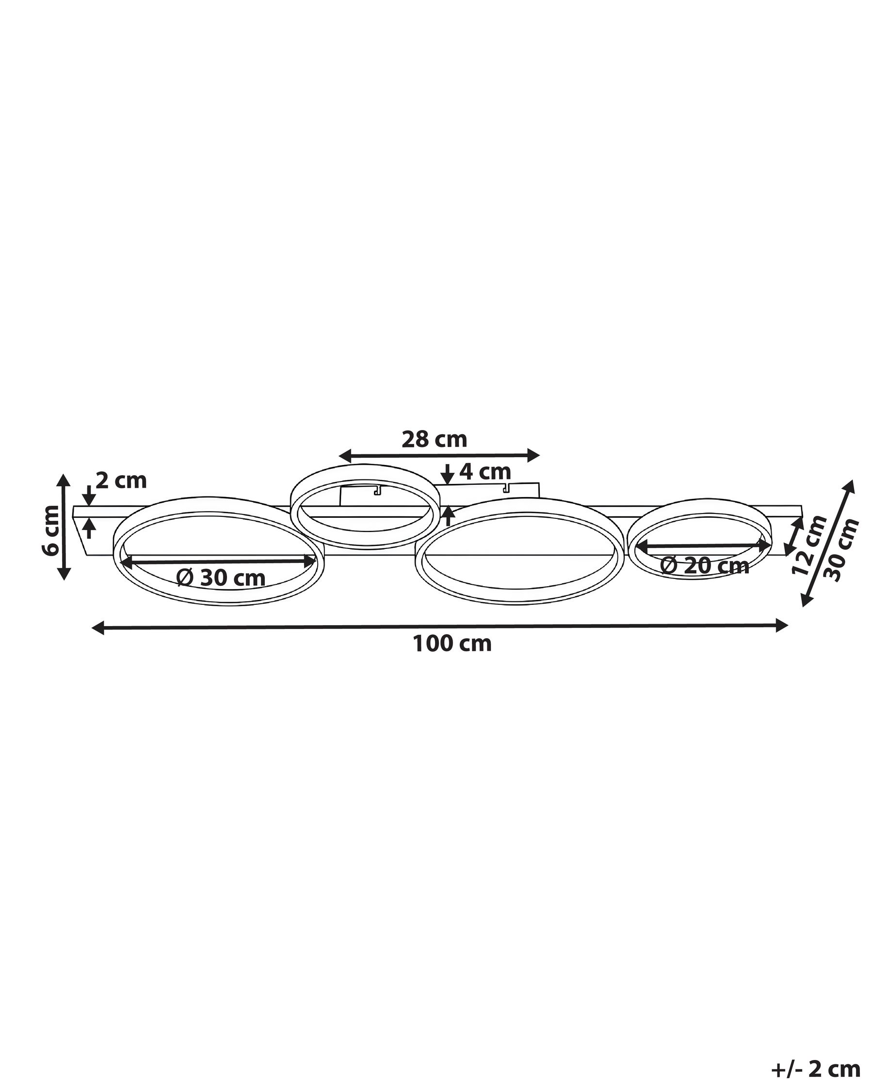 LED-taklampa SPEAN Metall Svart_1107214