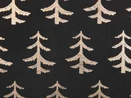 Set of 2 Decorative Cushions LEROY 45 x 45 cm Cotton Black Christmas Motif_814153